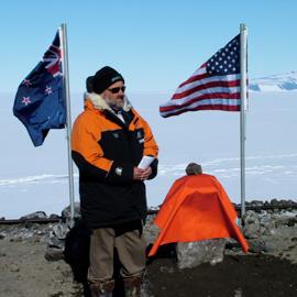 Ken Smales speaking at the wind farm dedication, 21 January 2010