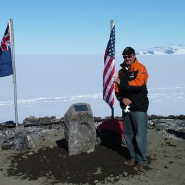 Lou Sanson speaking at the wind farm dedication 21 January 2010