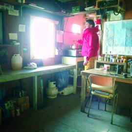 Cape Bird hut interior