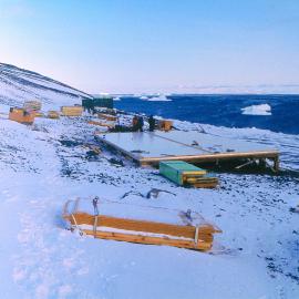 Floor of new Cape Bird hut
