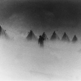 Camp for recovery on Mt Erebus