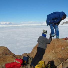Installation of survey mark