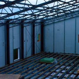 Command Centre construction - interior with wall panels up