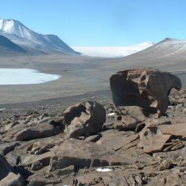 Lower Victoria Valley with rock weathering