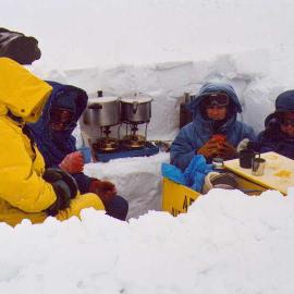 Kitchen set-up during Antarctic Field Training