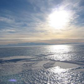 Sea ice, Hutton Cliffs
