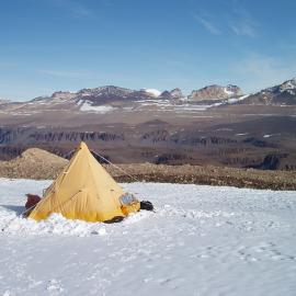 Looking across the Labyrinth towards the Asgard Range