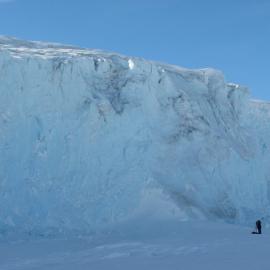 Photographing at the Lower Wright Glacier