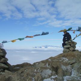 Prayer flags on Observation Hill