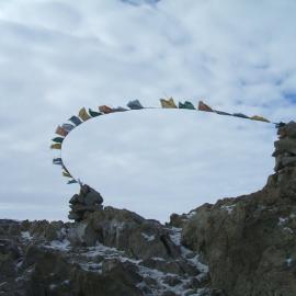 Prayer flags on Observation Hill