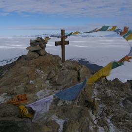 Prayer flags on Observation Hill