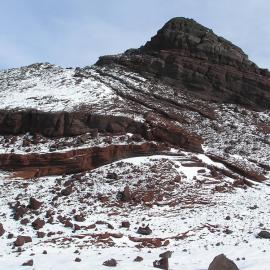 Overlapping cinder cone deposits, Riviera Ridge, Mt Morning
