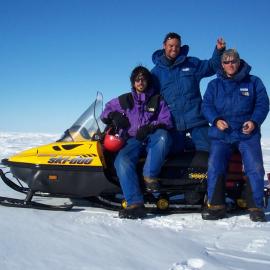 Team photo and skidoo