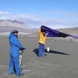 Almost launch time - launching a kite