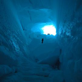 Imax crevasse, walking out of the inside
