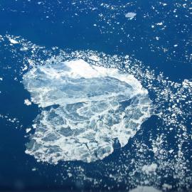 Ice floes in the Ross Sea from the air