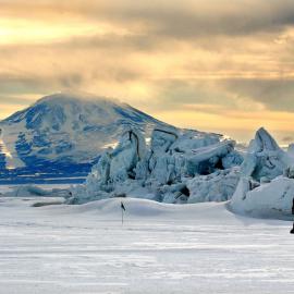 Mt Discovery and pressure ridges