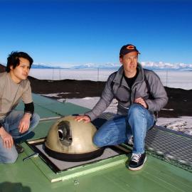 On top of the old Arrival Heights scientific facility