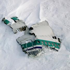 Piece of fuselage wreckage from the DC-10 crash