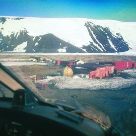 Aerial view of Hallett Station