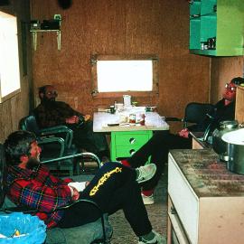 Living area in Refuge Hut, Cape Hallett