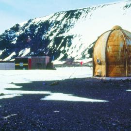 Remains of observatory, Hallett Station, December 1994