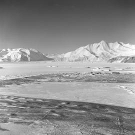 Panorama - Hallett Station with Moubray Bay and Mt Herschel in the background