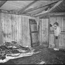 Interior of the hut