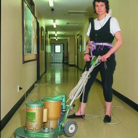 Tuppence Loe "cleaning the streets" Command Centre, September 1990