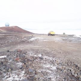 Arrival Heights showing location for new building