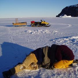 Andrew Martin and Simon Davy and blanket