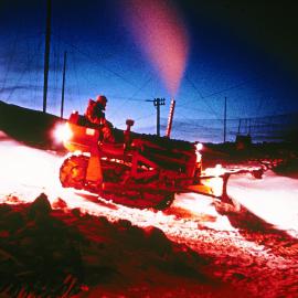 Clearing snowdrifts in midwinter