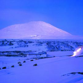Moonlight at Cape Evans