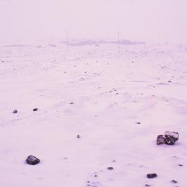 Scott Base from Above in Midsummer Snow