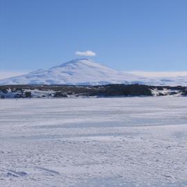 Mount Melbourne from the plankton hole.  
