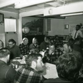 Vice-regal dinner at Scott Base with Governor-General Sir Arthur Porritt