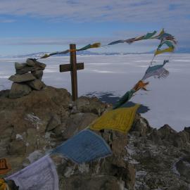 Prayer flags on Observation Hill