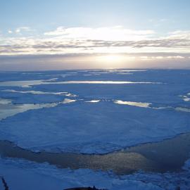Pack ice on the Ross Sea