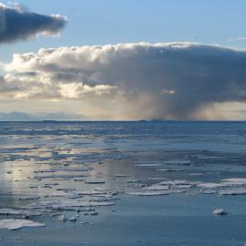 Clouds over water - Cape Bird