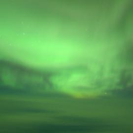 Aurora Australis taken from the cockpit of a C17 in flight over Antarctica