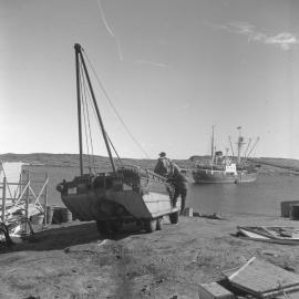 DUKW Landing at Mawson from 'Kista Dan'
