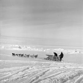 Richard Brooke and George Marsh set out with dog team 