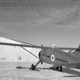 Beaver aircraft tied down at Pram Point