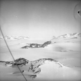 Looking down at Skelton Glacier