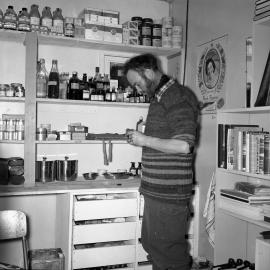 Dr George Marsh in pharmacy 