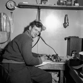 Bernie Gunn with Rock Specimens