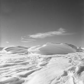 Large Sastrugi on Plateau WSW of Plateau Nunatak