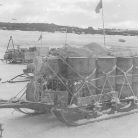 Sledge towed behind sno-cats