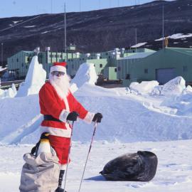Father Christmas at Scott Base