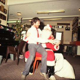 Santa Handing out Presents